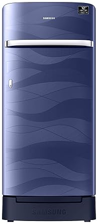 Samsung 198 L 4 Star Inverter Direct-Cool Single Door Refrigerator (RR21T2H2XUV/HL, Blue Wave, Base Stand with Drawer)