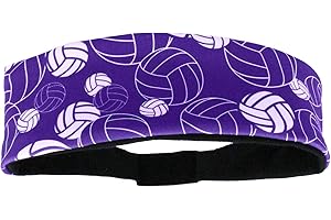 MadSportsStuff Crazy Volleyball Headband with Volleyball Logos