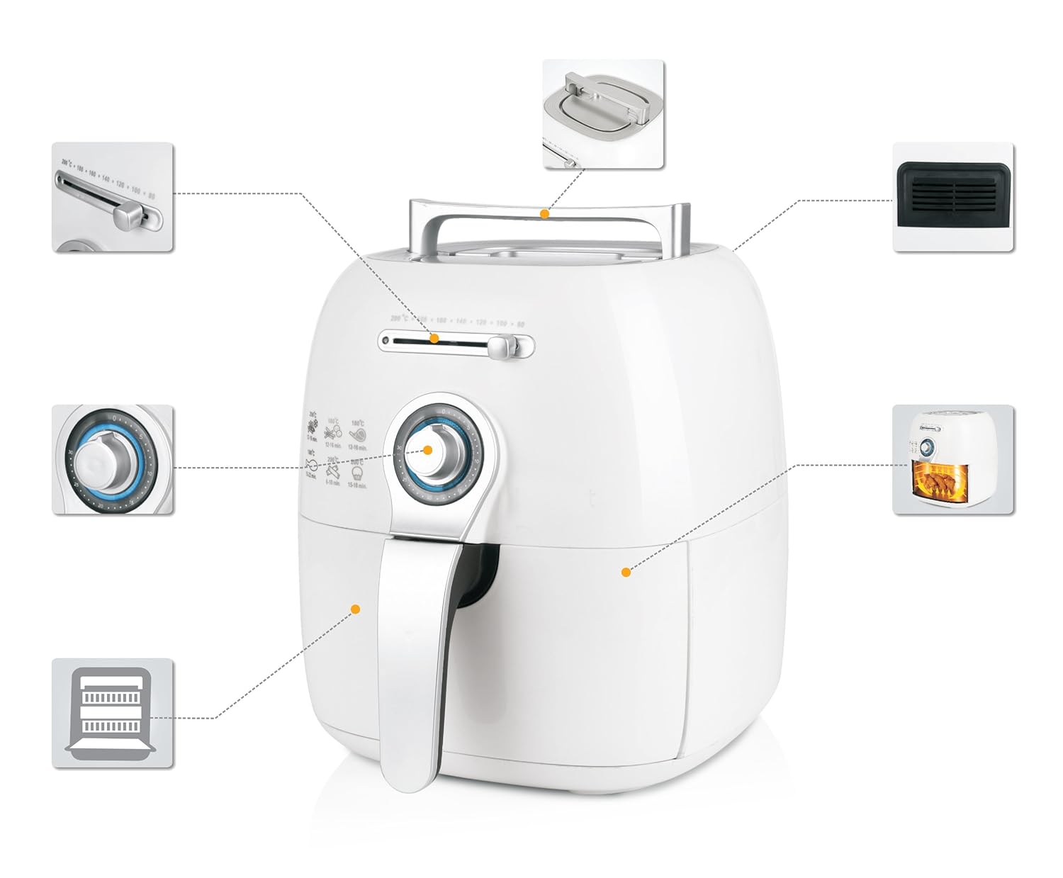 オイルフリーフライヤー B00hvph5 Eb Rm1400 Roommate ホワイト 電気フライヤー 人気商品