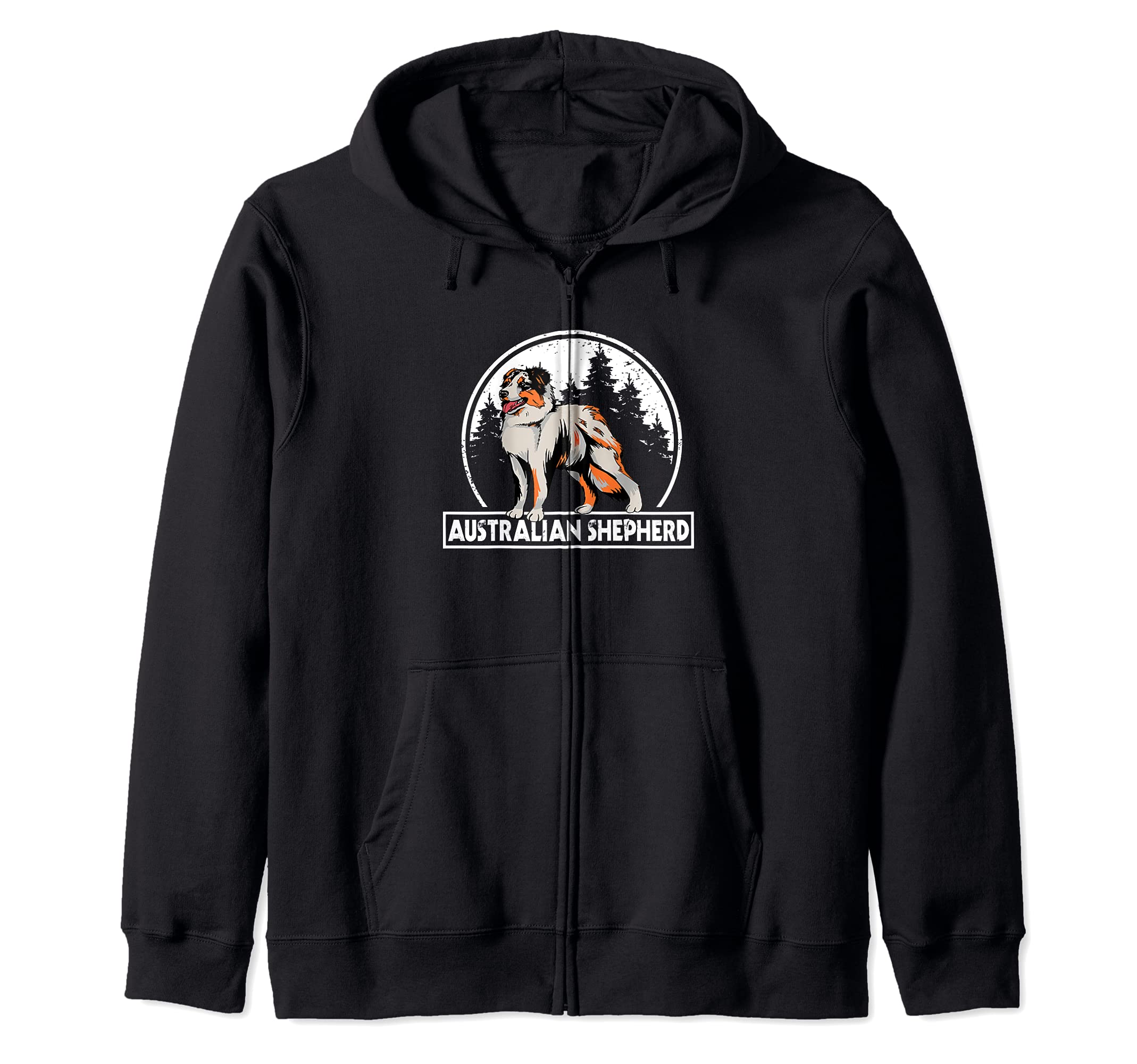 Great Australian Shepherd Dog Design Aussie Zip Hoodie