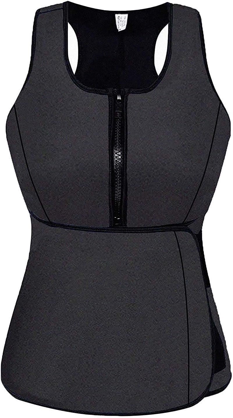 MITALOO Women Neoprene Sweat Vest Tummy Control Workout Slimming Body Shaper Shirt Weight Loss Waist Trainer
