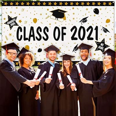 Buy Graduation Banner Extra Large 78 X 45 Class Of 21 Graduation Backdrop Banner 21 Graduation Party Decorations Supplies 21 Congrats Grad Photo Booth Backdrop Online In Hungary B07p7pnbrx