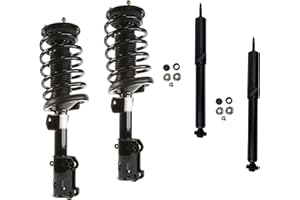 DRIVE TECH AMERICA DTA 70145 Full Set 2 Front Complete Strut Assemblies With Springs and Mounts + 2 Rear Shocks 4-pc Set Compatible with 2005-2010 Ford Mustang