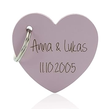 Amazon Schlüsselanhänger Leder selbst gestalten/PERSONALISIERT! rosa