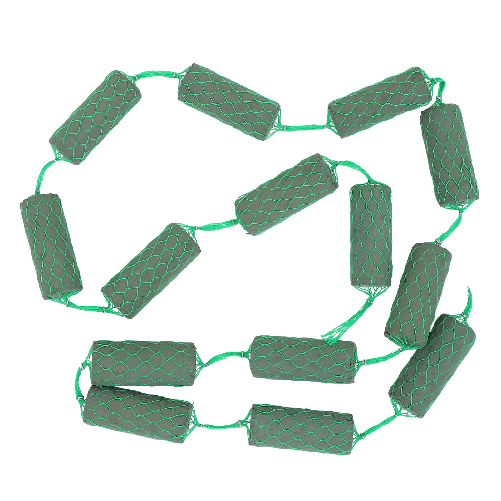 WINOMO 1 Bunch Wet Flower Spume Blocks Flower Mud Spume Blocks with Sausage Shape Wet Foam Wedding Party Arch Door Flower Arrangement Decoration Ornament Dark Green