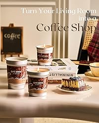 M&SENSE Vegan Soy Wax Candle, Mocha Coffee Subtle