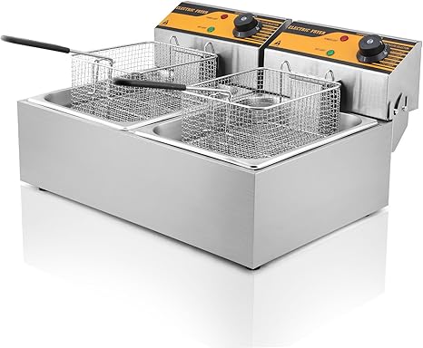 Autocompra Freidora Eléctrica 12L 5000W Freidora Industrial Acero ...