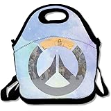 Bakeiy First Shooter Video Game Lunch Tote Bag Lunch Box Neoprene Tote For Kids And Adults For Travel And Picnic School