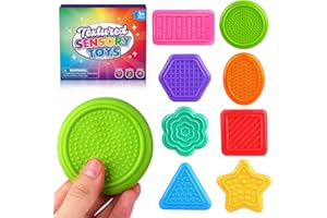 ZAXIDEEL Textured Sensory Fidget Toys for Kids: 8 Pack Tactile Sensory Toy for Autism Kids Calming, Fidgets for Classroom Students, Sensory Room Must Haves