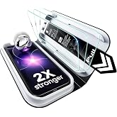 ESR 3 Pack for iPhone 17e/16e/14/13/13 Pro Screen Protector, Classic | Easy One-Pull Installation, 2X Impact Absorption, 9H Tempered Glass, Full-Coverage Protection, UltraFit Tray, Bubble-Free