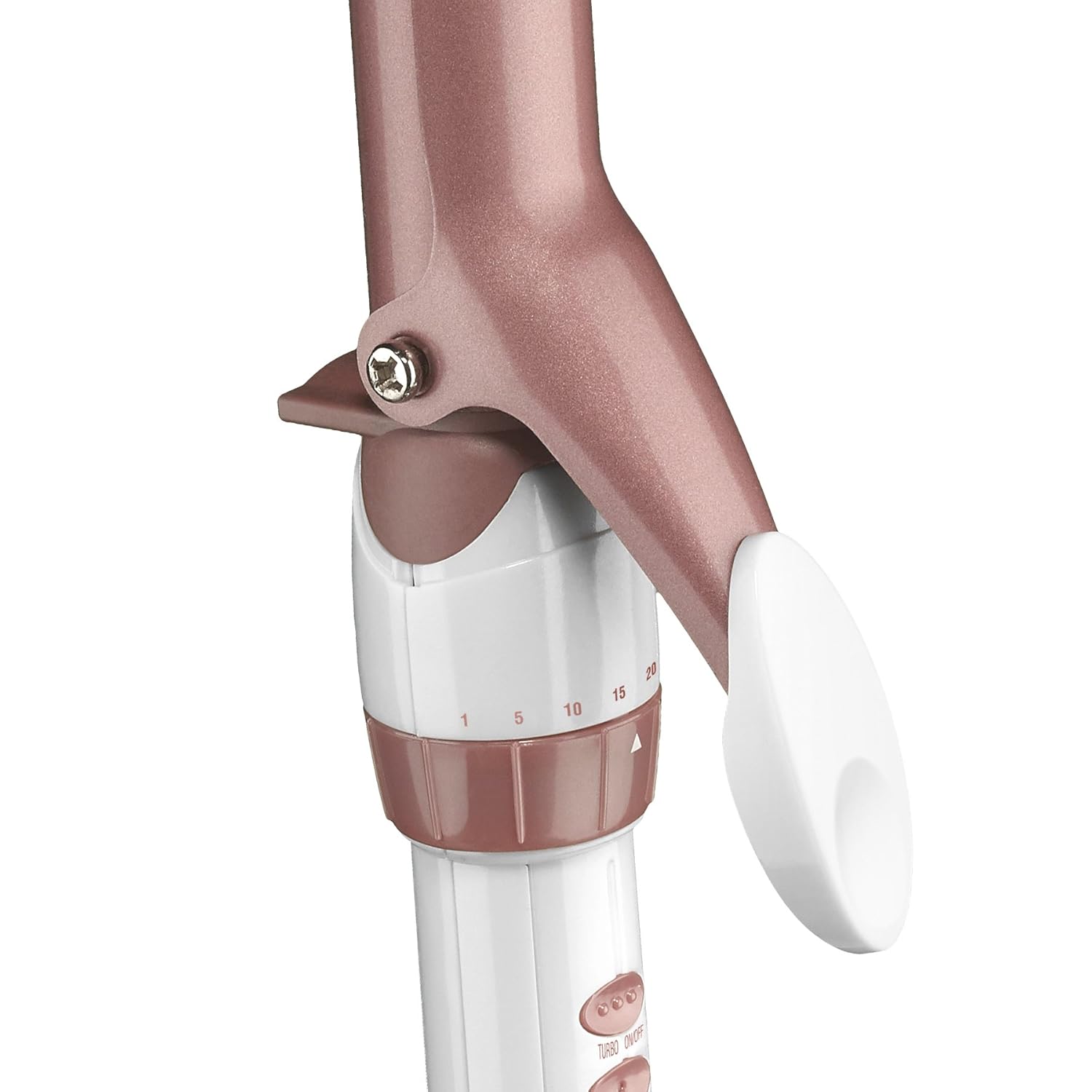 Conair Double Ceramic Curling Iron, 1 Inch Curling Iron, White/Rose Gold: Beauty