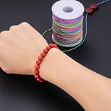 Xiaomoyu Elastic Cord Rainbow Beading Cord 1mm 100m for Jewelry Crafts view 5