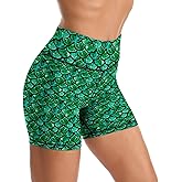 Tadxcjz Yoga Shorts High Waisted Biker Shorts for Womens Athletic Running Workout