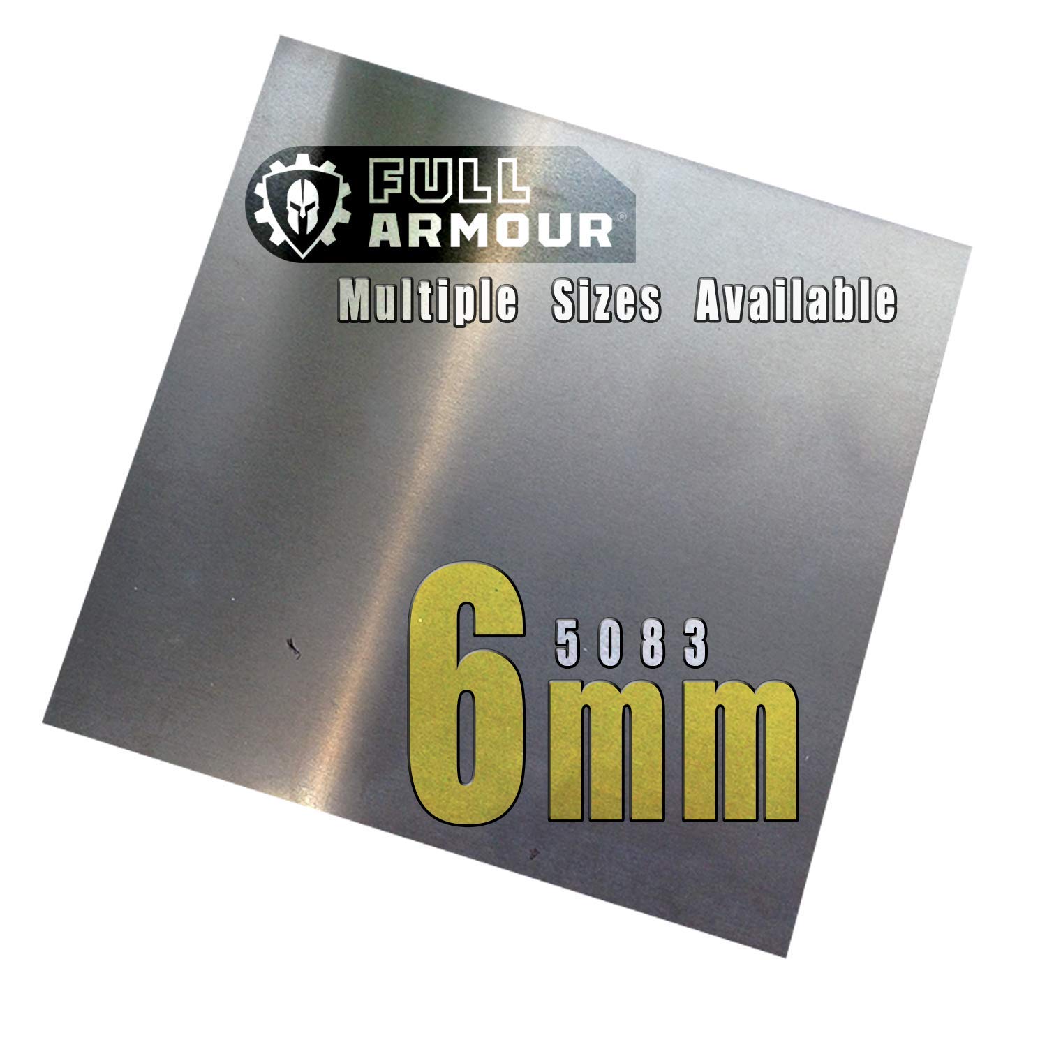 6mm Aluminium plate sheet - Grade 5083 (150mm x 150mm)