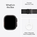 Apple Watch Ultra 2 GPS Cellular 49mm Titanium Black Case Milanese Loop view 6