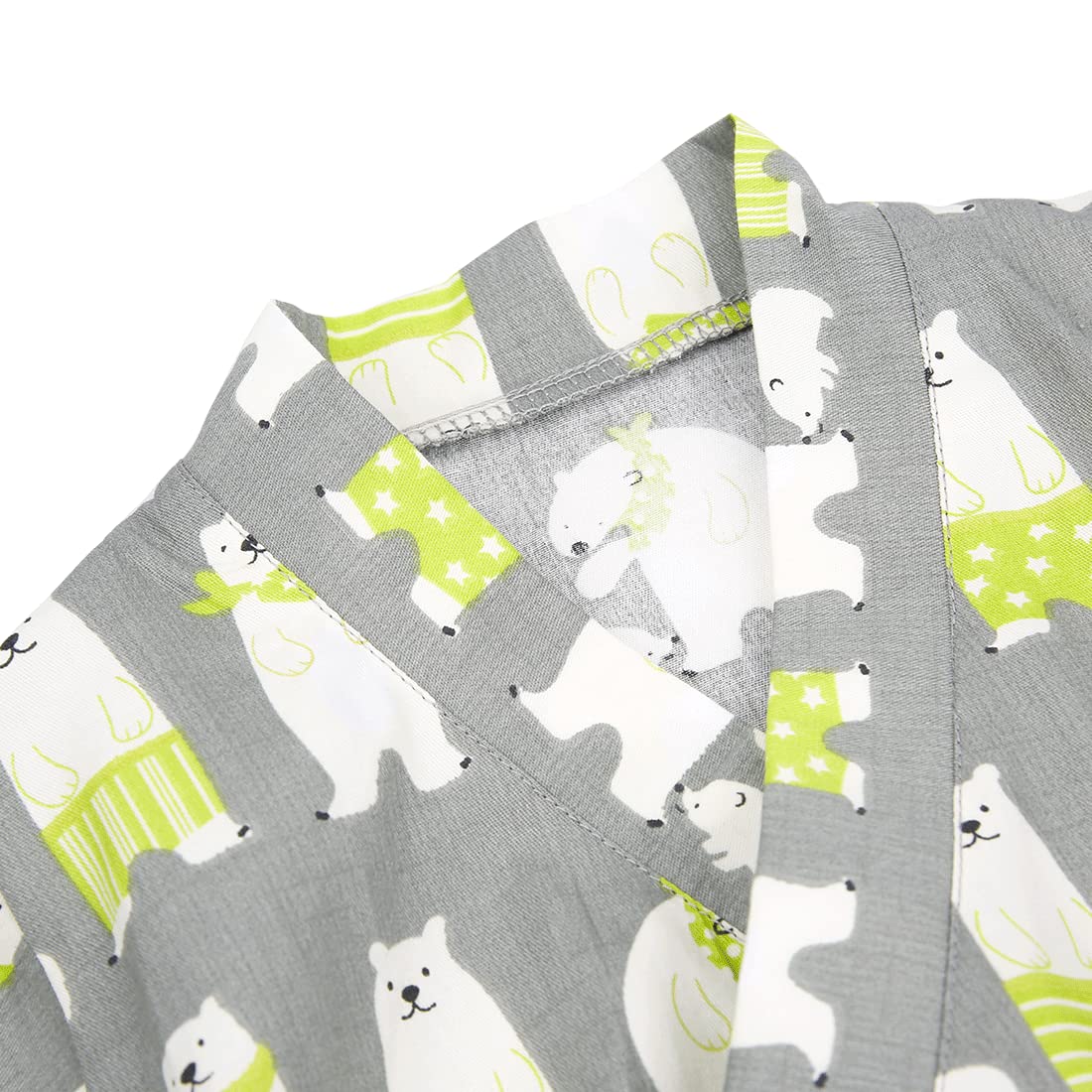 PAUBOLI Baby Kimono Onesie Cotton Infant Sakura Japanese Pajamas