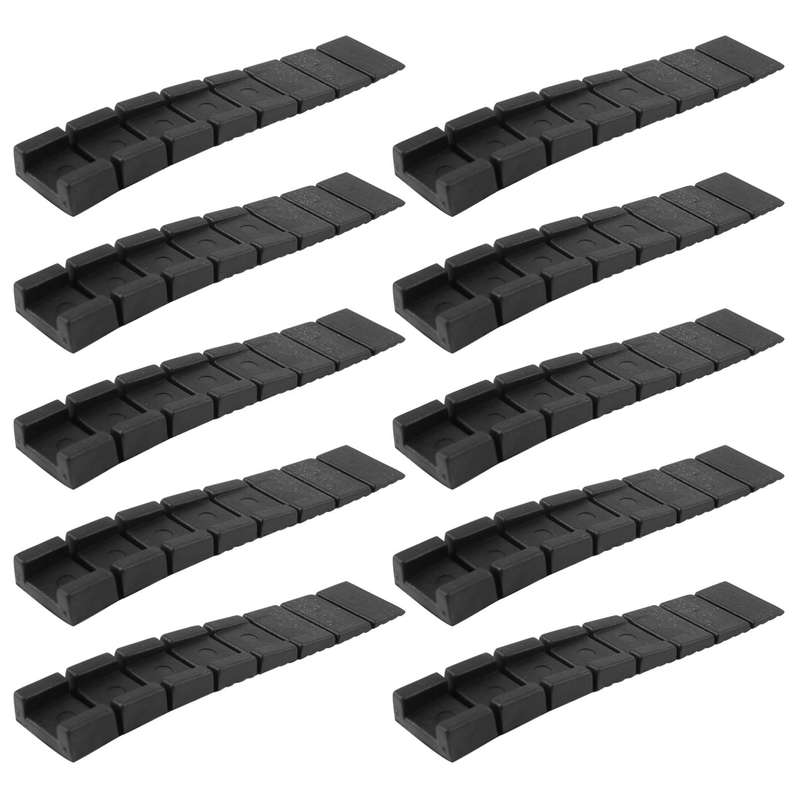 ULTECHNOVO 20 Piece Furniture Wedges for Leveling, Adjustable Table Shims No-Slips Plastics Furniture Leg Leveling Pad for Home, Table Chair Feet, Cabinet, Door, Toilet