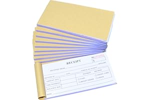Business Receipt Book Rent Receipt Book with Carbon Copies 3 Part 150 Copies