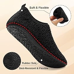 QFH Slippers for Men Women House Slippers Slip On