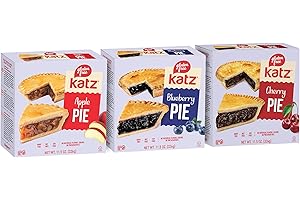 Katz Gluten Free Personal Pie Variety Pack. Apple, Blueberry, and Cherry. Free of Dairy, Soy, Tree Nuts and Peanuts, Kosher (3pk)