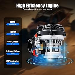 AOWUAEG 30.5CC 2-Stroke Gasoline Engine,4 Bolt