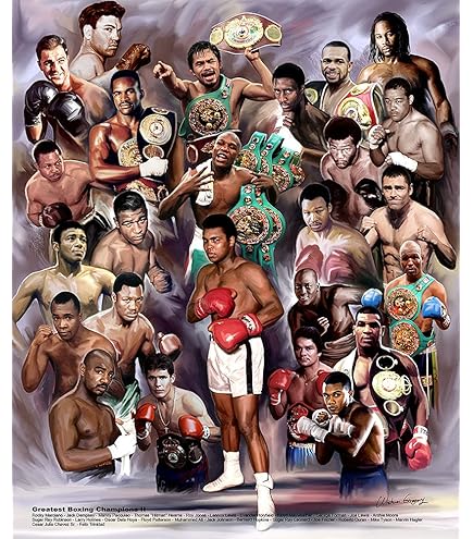 Amazon.com: Greatest Boxing Champions II by Wishum Gregory: Prints