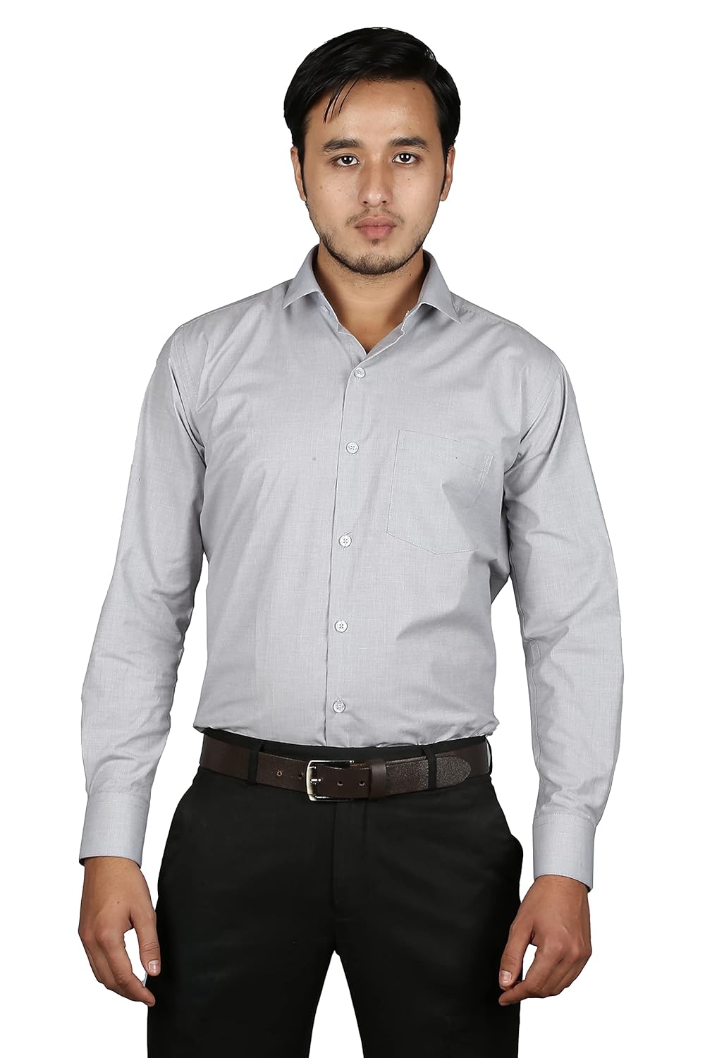 Buy MarcO'Polo Mens Slim Fit Formal Shirt (Light Grey) at Amazon.in