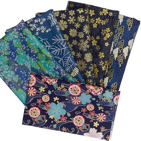 Amazon Dianxin 6枚セット 和柄 生地 綿 はぎれセット花柄 46 56cm 和風 桜の花 パッチワーク布 Diy 裁縫 手芸素材 手作り 布地 可愛い カットクロス チェック ストライプ プリント生地 パッチワーク布 セット 布 生地 通販