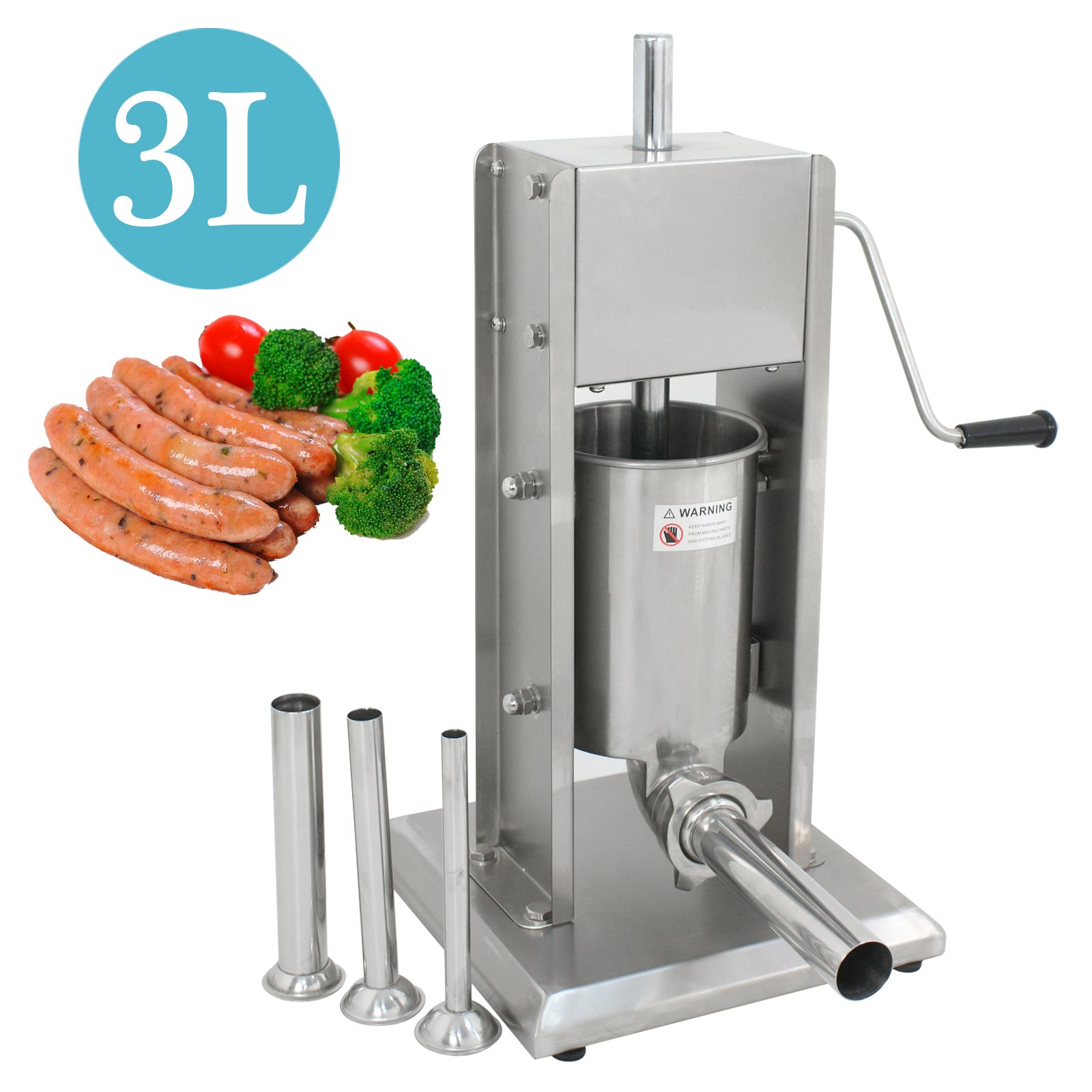Super Deal 3L Sausage Filler Sausage Stuffer 7LB Dual Speed Meat Maker