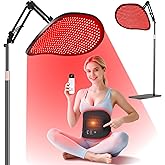 Astarexin Red Light Therapy for Face Body, 50W 2-in-1 Infrared 432 LEDs Light Therapy with 660nm & 850nm Near Redlight Device Large Panel with Wireless Remote Stand Timer