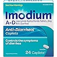 Imodium A-D Diarrhea Relief Caplets with Loperamide HCI, 24 ct.