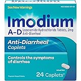 Imodium A-D Diarrhea Relief Caplets with Loperamide HCI, 24 ct.