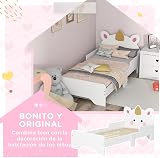 ZONEKIZ Toddler Bed Frame with Unicorn Design for Ages 3-6 Years view 4