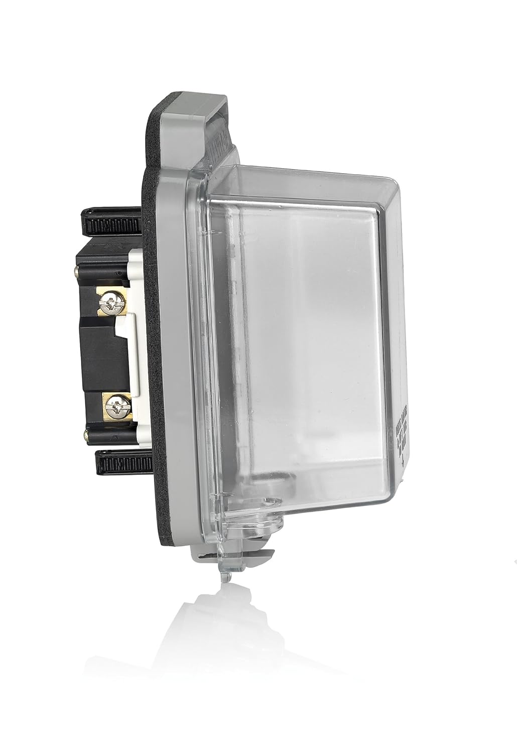 Leviton 86594CGY Cheetah Bubble Cover with 15Amp GFCI Receptacle
