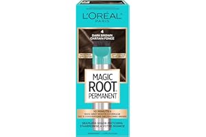 L'Oréal Paris Magic Root Permanent, 10 Minute Permanent Hair Dye Root Touch Up Kit, 100% Grey Coverage, Shade 4 Dark Brown