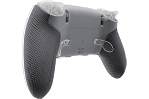 eXtremeRate Beyond-ARC Bottom Shell Kit Compatible with ps5 Edge Controller with Rubberized Grip, Replacement Front Back Deco