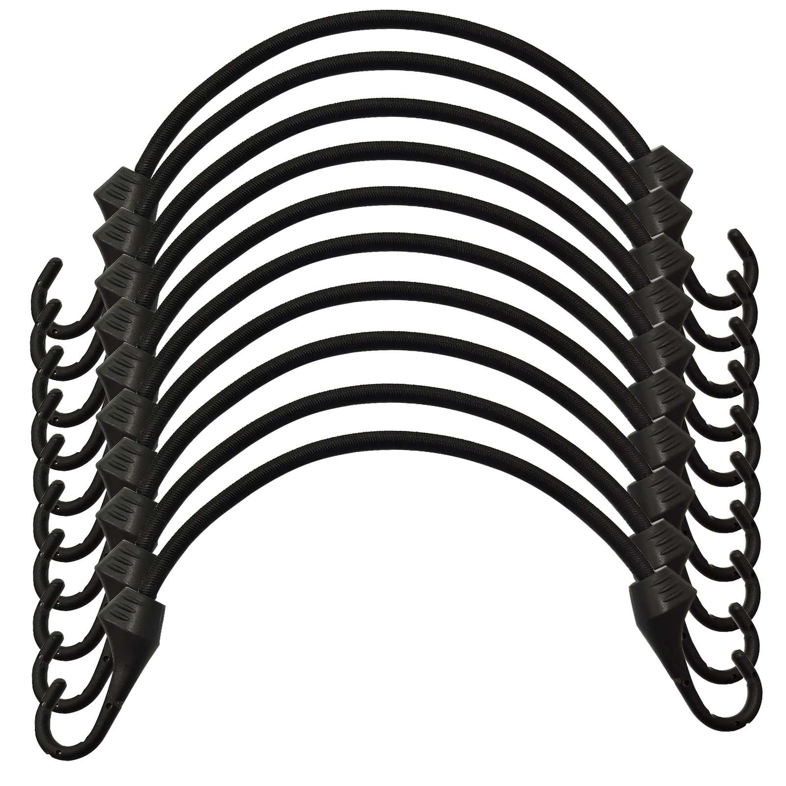 Joneaz Small Bungee Cords with Hooks 6