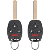 Vurkcy Key Fob Replacement for 2008-2012 Honda Accord Sedan(Not Coupes)/ 2009-2015 Pilot Car Keyless Entry Remote Control,KR55WK49308 35118-TA0-A00,4 Btns,2Pcs