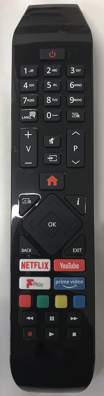 121AV Original RC43141 Replacement TV Remote Control for Hitachi 30101754 RC43141P Smart LED TVs, Black