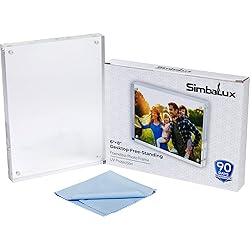 SimbaLux Magnetic Acrylic Picture Photo Frame 6x8