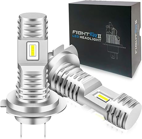Amazon 令和 最新miniサイズ Feison H7 Led ヘッドライト バルブ 新車検対応 8000lm w Dc12v車対応 ホワイト 6500k ファンレス Ledバルブ ノイズ対策済 2個入 3年間保証 Ledバルブ 車 バイク