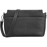 S-ZONE Crossbody Bags for Women Genuine Leather Purses Small Shoulder Bag Designer with Adjustable Strap