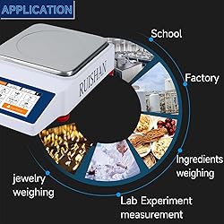 RUISHAN 3kg x 0.01g Smart Laboratory Analytical