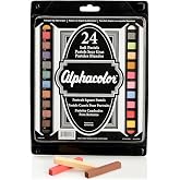 Alphacolor Soft Pastels, Multi-Cultural Portrait Pastels for Skin Tones, 24 Pastels per Set (102008)