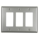 FunKiim Metal Electrical Outlet Covers, light