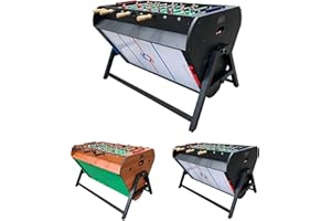 KICK Triplex 55″ Telescopic Rods 3-in-1 Swivel Multi Game Table - Combo Game Table Set - Billiards, Air-Hockey and a Foosball for Home, Game Room, Friends and Family!