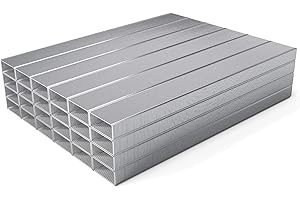 KangBaz Staples, 26/6 Standard Staples for Staplers, 1/4 inch Length, 210 per Strip, Jam Free Chisel Point, 10,000 General Purpose
