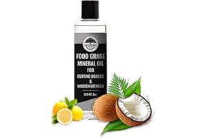 The Live Edge - Mineral Oil for Cutting Boards and Countertop 3 oz Food Grade Mineral Oil for Cutting Board and Cooking Utensils | Wood Cutting Board Oil Food Grade