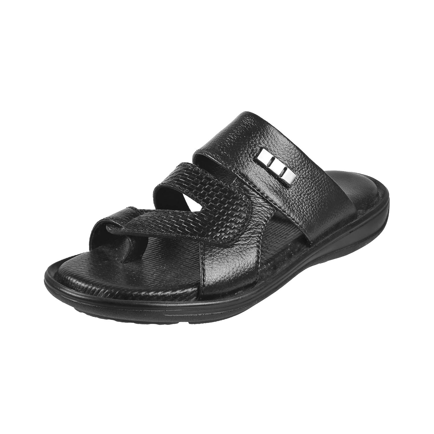 mochi black thong sandals