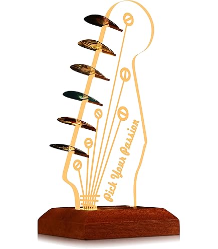 Guitar Shaped Metal Pen Holder - Creative Desktop Organizer With Rocker Design For Office & Home